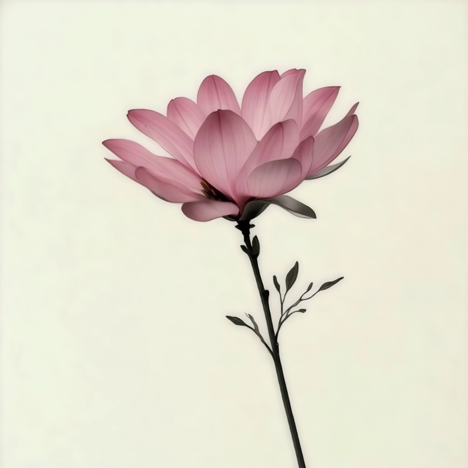 Rosa Blüte