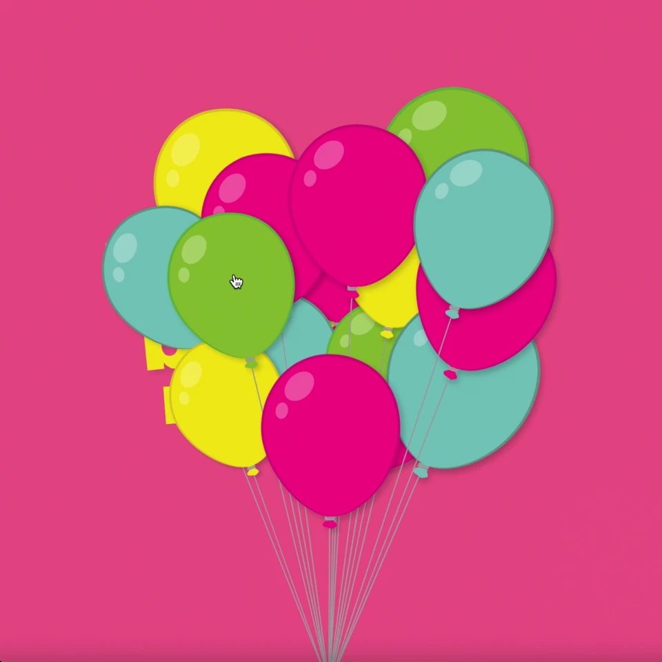 Balloon Pop — an interactive digital birthday gift to play and reveal